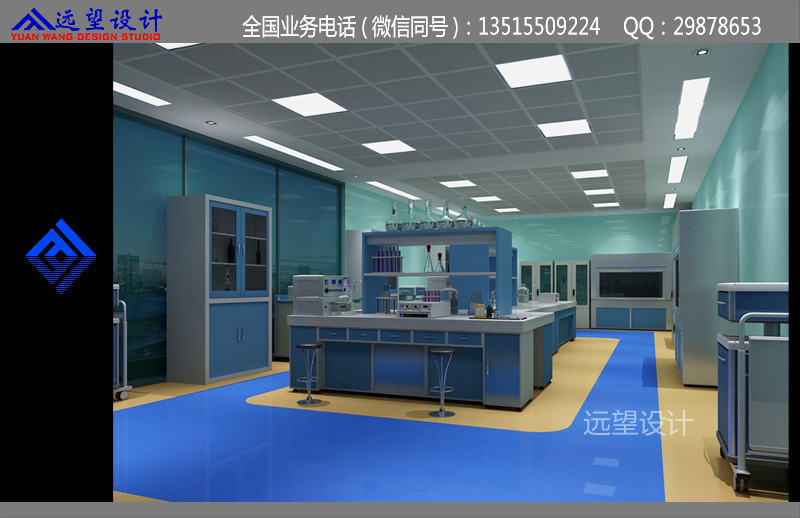 医院微生物实验室效果图