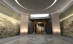 浙江历史名人展厅装修设计效果图